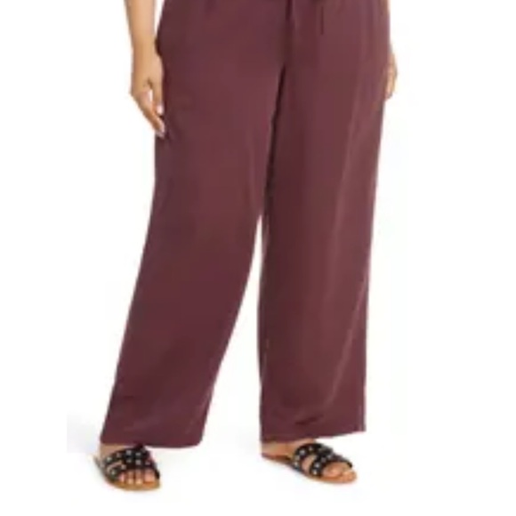 Slink Jeans Pants - Women's Burgundy Wide-Leg Pants Slink Jeans 1X
